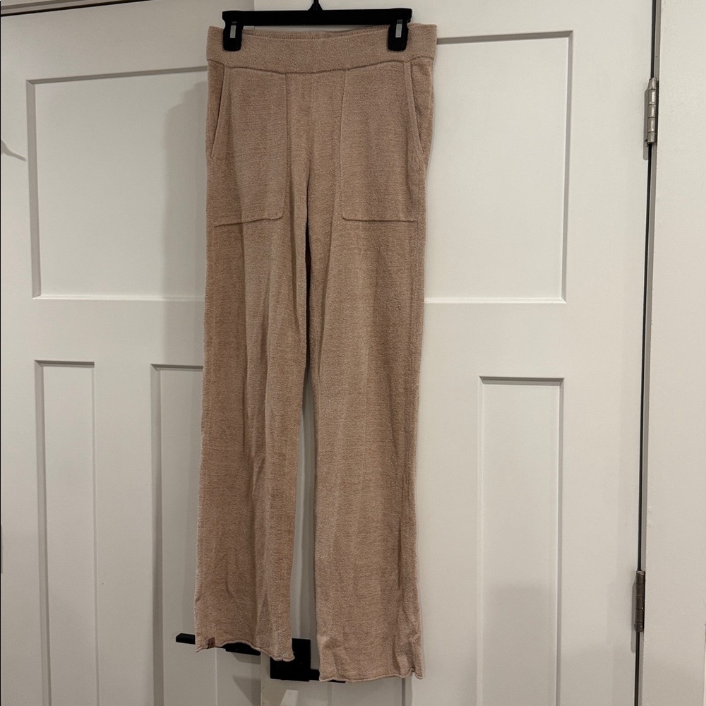 NWT Barefoot Dreams CozyChic Ultra Lite Wide Leg Pant, Willow Pink, Size XS - Picture 3 of 6